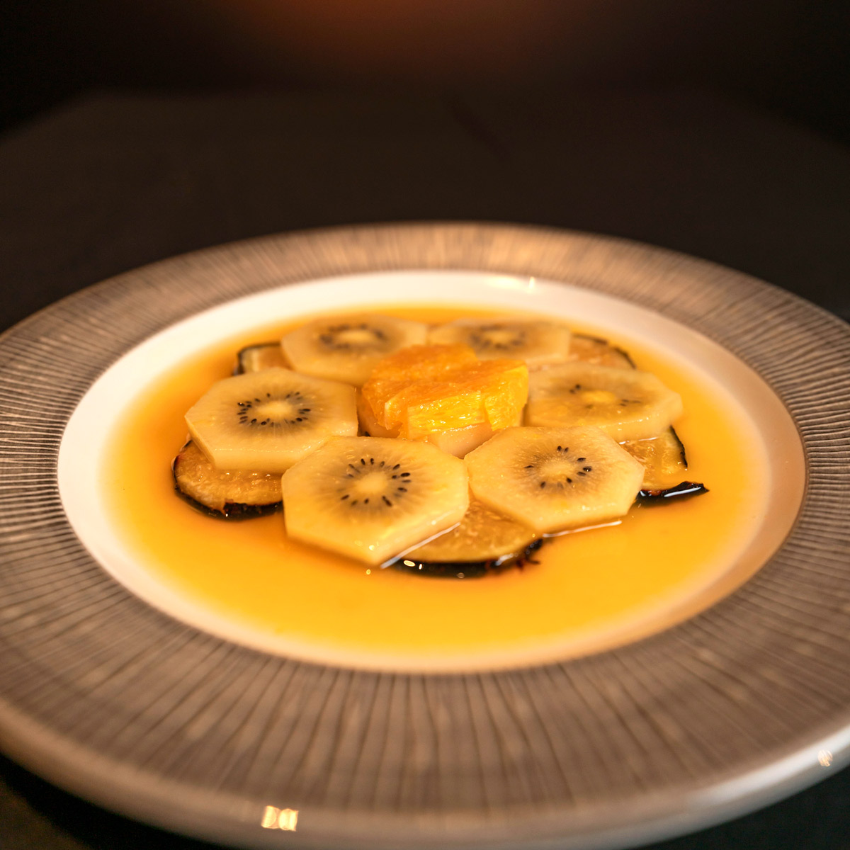 CARPACCIO DE FRUTA FRESCA - El Lagarto Verde Restaurante en Alcorcón