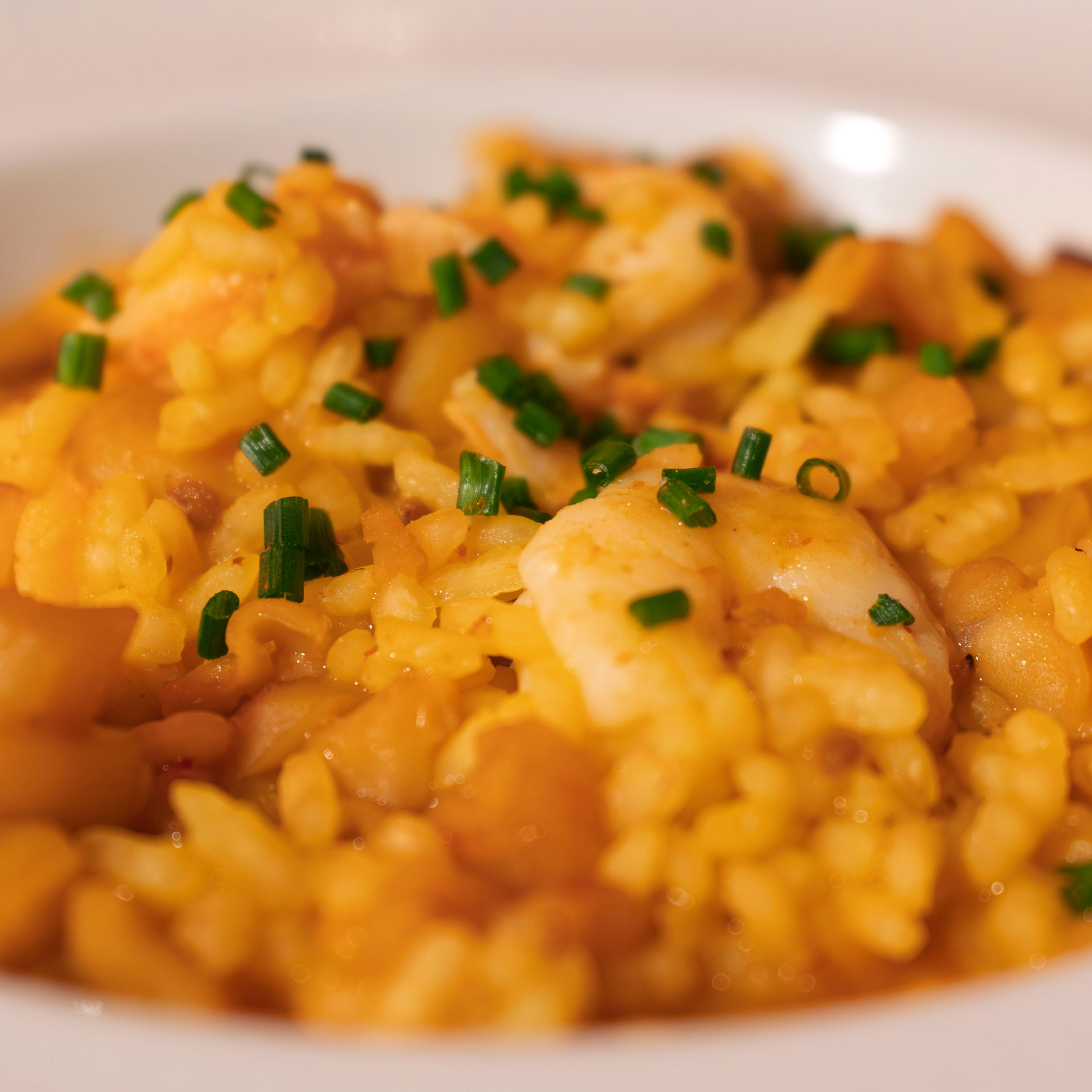 ARROZ MELOSO DE SEPIA Y GAMBAS - El Lagarto Verde Restaurante en Alcorcón