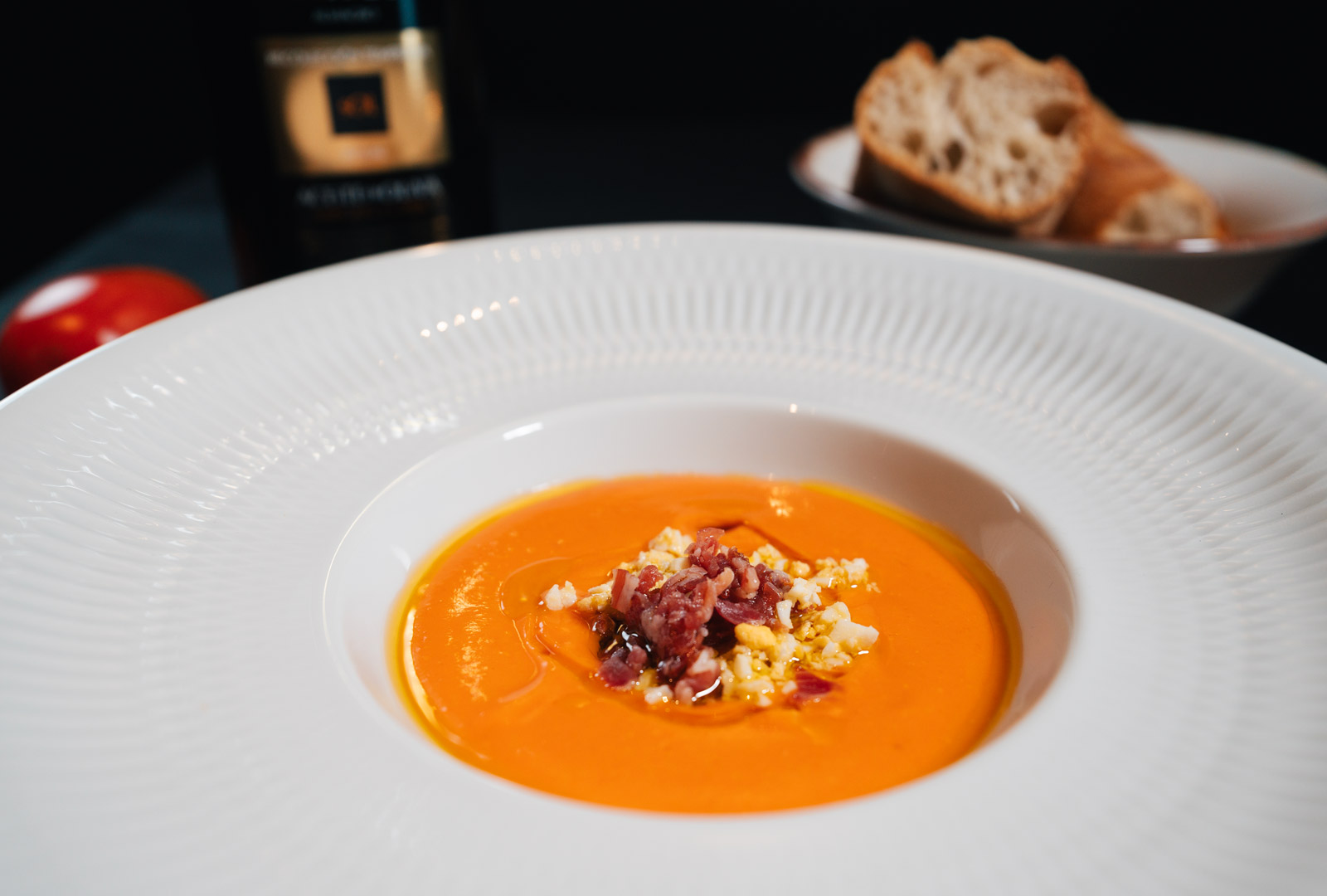 Salmorejo cordobés - El Lagarto Verde Restaurante en Alcorcón